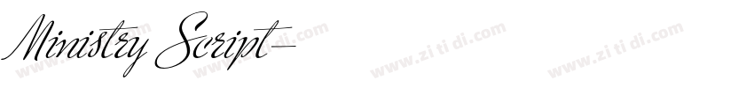 Ministry Script字体转换